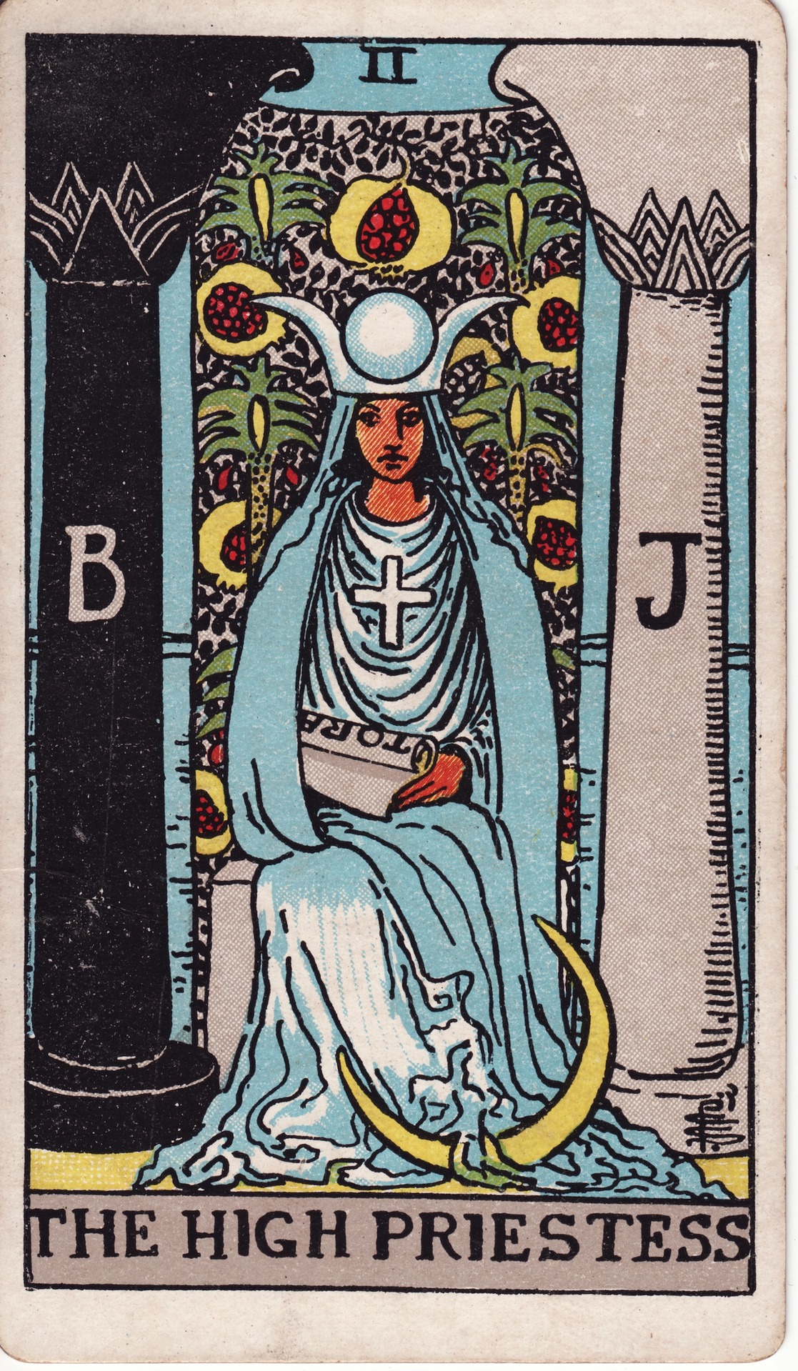 タロットカード 女教皇 The High Priestess Rider–Waite