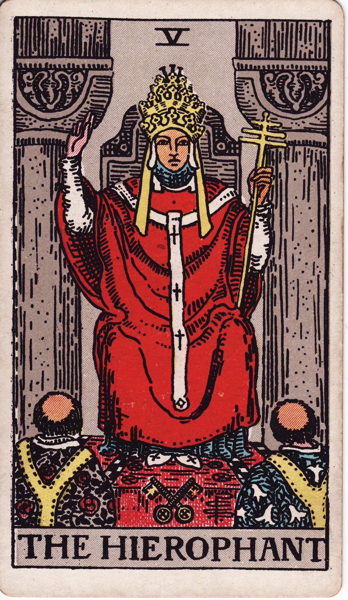 タロットカード 法王 The Hierophant Rider–Waite