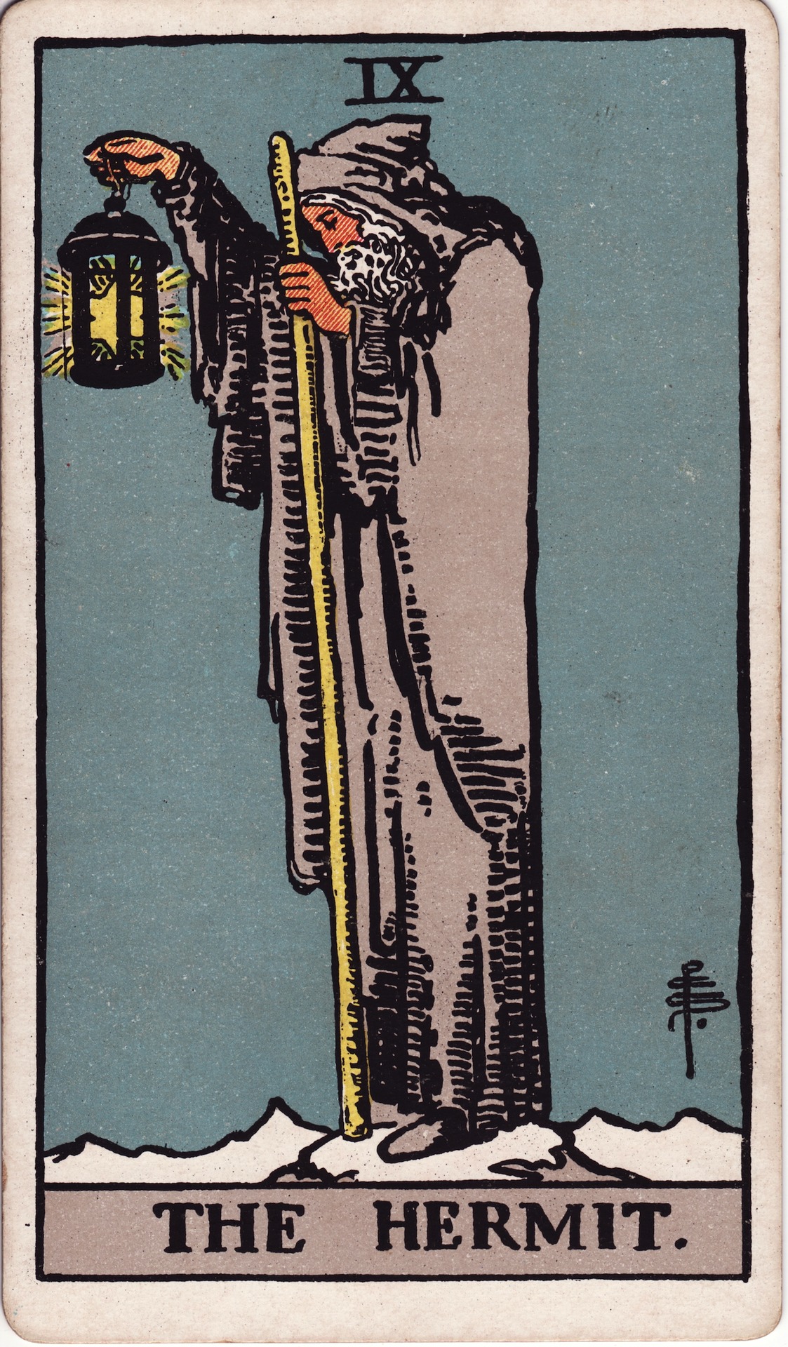 タロットカード 隠者 The Hermit Rider–Waite
