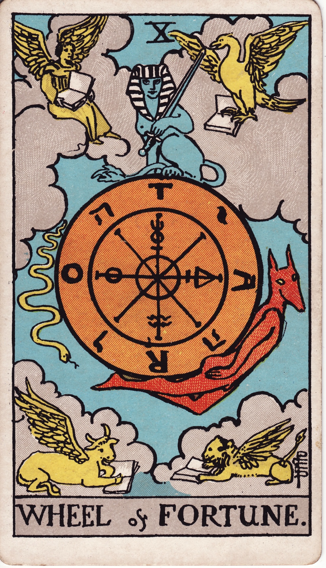 タロットカード 運命の輪 Wheel of Fortune Rider–Waite
