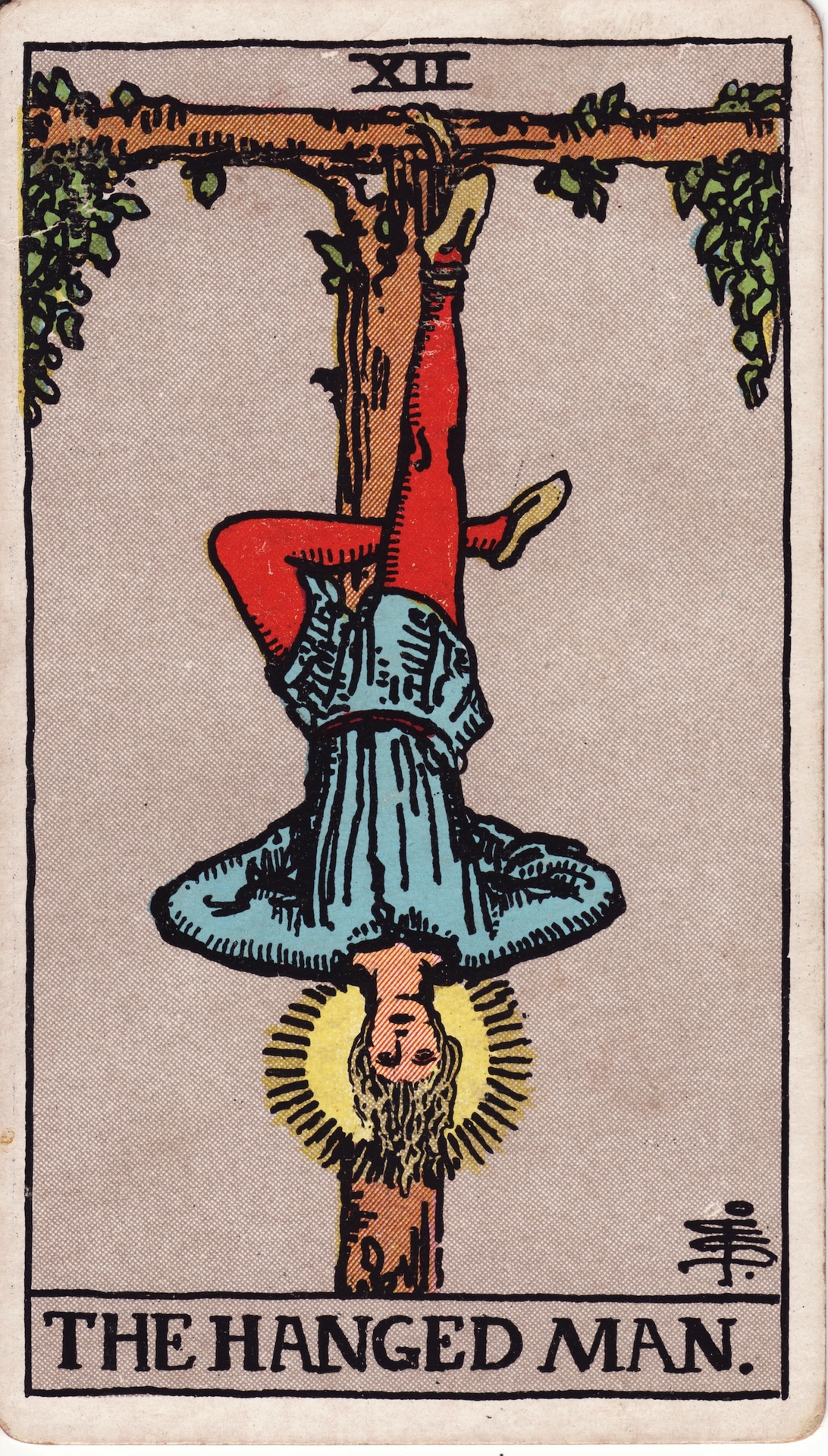 タロットカード 吊るされた男 The Hanged Man Rider–Waite